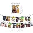 thumbnail image 4 of Cartoon Party SuppliesBirthday Party Decorations Includes Happy Birthday Banner,Cartoon Cake Toppers, Colorful Latex Balloon,Cartoon, 4 of 4