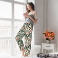 thumbnail image 6 of Picia Palm Trees and Tropical Womens Soft Woven Cotton Elastic Waistband Sleep Pajama Pant Lounge Sleep Pant With Pockets And Drawstring-X-Large, 6 of 9