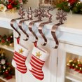 thumbnail image 4 of Gancho para calcetines de Navidad, soporte de metal antideslizante para colgar adornos y guirnaldas en la repisa., 4 of 7