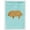 Blue, variant on Hungarian Mangalica Pig Blue Check Flag Garden Size