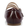 thumbnail image 6 of Journee Womens Darlin Multi Strap Square Toe Dress Flats, Widths Available, 6 of 9
