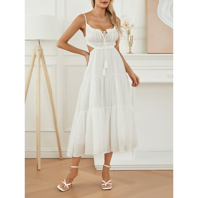 green emerald velvet dress Fashionme Women Spaghetti Strap Midi Satin Dresses Tie Front Backless Slit Cutout  Dress Semi-Formal/Casual Flowy Lightweight Sundresses Slit  Semi-Formal/Casual Wedding Guest Beach Cocktail at Amazon Women's Clothing  store