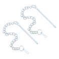 thumbnail image 1 of Miangastore 3pcs Umbrella Pin Chain: Patio Parasols Pin Chain Fixator Replacement - Outdoor Steel Fixing Accessories For Garden Parasols Terrace Umbrellas, 1 of 9