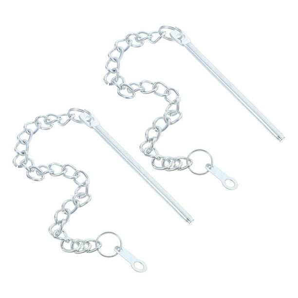 3 piezas de cadena de pasador para sombrilla: Repuesto de fijador de cadena de pasador para sombrillas de patio - Accesorios de fijación de acero para exteriores para sombrillas de jardín y terraza