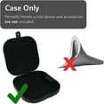 thumbnail image 2 of TUDIA Hard PC Waterproof Travel Carrying Case for Urinal Pee Cup Funnel Device - Black, 2 of 6