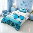 thumbnail image 2 of Homewish Girls Butterfly Twin Comforter Sets, Sequin Cheetah Print Bedding Set, Polka Dots Reversible, 2-Piece 1 Comforter and 1 Pillowcase, 2 of 6