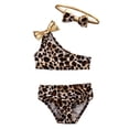 thumbnail image 1 of Ensemble Bikini Léopard pour Bébé Fille, Maillot de Bain, Tenue de Natation, 1 of 1