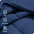 thumbnail image 3 of Bare Home Ultra-Soft Comforter Duvet Insert - Goose Down Alternative - Queen, Dark Blue, 3 of 5