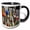 Black/White, variant on 3drose, Buoys Hanging on Fence, Eastham, Cape Cod, Massachusetts, Usa., 11oz Two-tone Red Mug