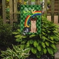 thumbnail image 2 of Longhaired Black and Red Chihuahua St. Patrick's Day Flag Garden Size 11.25 in x 15.5 in, 2 of 3