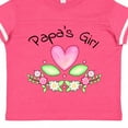 thumbnail image 4 of Inktastic Papa's Girl Heart Flowers Girls Toddler T-Shirt, 4 of 5