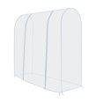 thumbnail image 1 of Garment Rack Cover Transparent PEVA Rail Rack Cover Clear Zip Clothing Dustproof Waterproof Bag Apparel Storage Display, 1 of 9