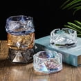 thumbnail image 4 of Saim Cigar Ashtray, Transparent Glass Ashtray, A Large Round Ashtray for Home, Office, and Restaurant, 4.7*2.17 inches, 4 of 7
