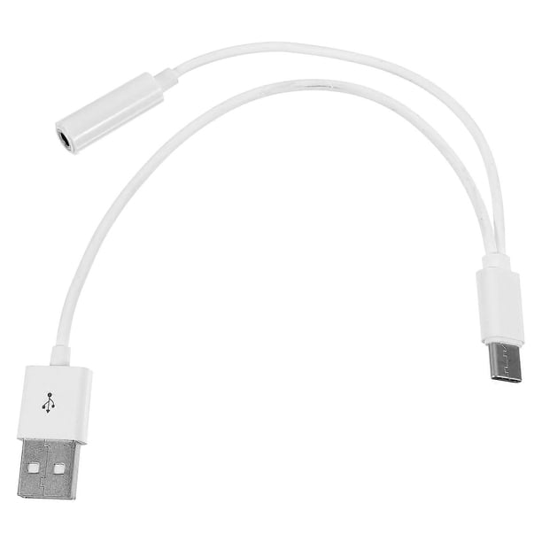 Type-C to Double 3.5mm Earphone Cable Adapter Usb 3.1 Type C USB-C Male to Double 3.5 AUX Audio Female Jack