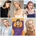 thumbnail image 4 of ZOUYUE Womens Headbands, 6Pcs Knotted Head Bands No Slip Fashion for Girls Wide Top Knot Turban Velvet Hair Hoops, 4 of 8