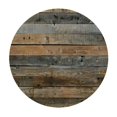 thumbnail image 4 of HAOXIT  Wood Grain Round Tablecloth, Rustic Wooden Texture Circle Table Cloth, Vintage Style Barnwood Table Cover for Kitchen Dining Holiday Farmhouse Indoor Outdoor, Reusable Heat Resistant 38-42, 4 of 8