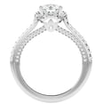 thumbnail image 2 of Pompeii 1 1/2Ct Moissanite & Diamond pave Engagement Ring White Yellow Rose Gold, 2 of 4