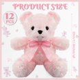 thumbnail image 2 of Oso de peluche Jenaai, 12 piezas, 30 cm, rosa, para regalo de baby shower, 2 of 6