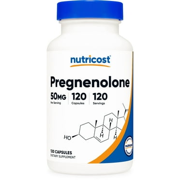 Nutricost Pregnenolone 50mg, 120 Capsules - Non-GMO, Gluten Free Supplement