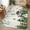 DarkGreen White, variant on Front Door Mat Indoor Outdoor 19.7"x31.5", Christmas Coastal Absorbent Non Slip Welcome Mat, Blue Snowman Pine Tree Starfish Coral Low Profile Entryway Rug for Front Entrance Porch Back Door Patio