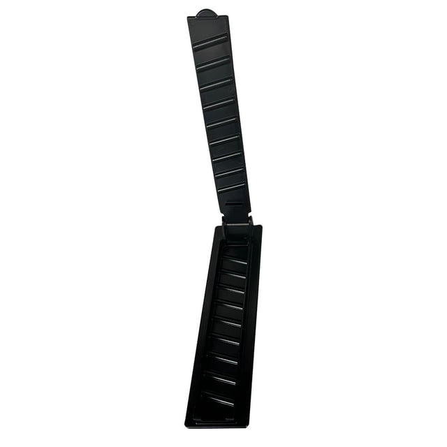 Brocheta para barbacoa, reutilizable, fácil operación, herramientas para preparar brochetas de carne (negro)