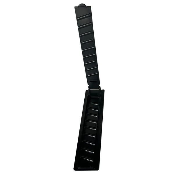 Brocheta para barbacoa, reutilizable, fácil operación, herramientas para preparar brochetas de carne (negro)