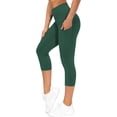thumbnail image 1 of THE GYM PEOPLE Pantalones de yoga gruesos de cintura alta con bolsillos, control de barriga, entrenamiento, correr, yoga, leggings para mujer, 1 of 4