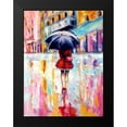 thumbnail image 2 of Kovacs, Anna Brigite 12x14 Black Modern Framed Museum Art Print Titled - Rainy Day in the City II, 2 of 5