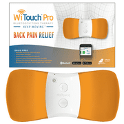 WiTouch Pro TENS Unit for Back Pain Relief, Orange Model, Adhesive Gel Pads for Electrodes Included