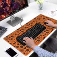 thumbnail image 2 of Long Mouse Pads for Desk,Halloween Icons Pattern Desk Mats on Top Of Desks, Desk Mouse Pad Extra Large with 3mm Non-Slip Base and Stitched Edge for Gaming,Office,Work,Home 31.5x15.7in, 2 of 5