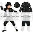 thumbnail image 2 of Halloween Costume Set Pop Music PopSinger Outfit for Halloween Party Carnival Stage Performance Role Play Dress Up Show Red S, 2 of 7