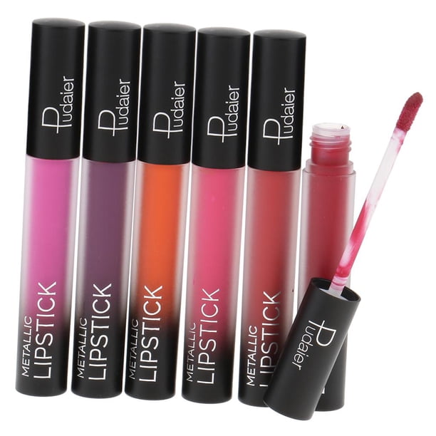 Belleza de las mujeres impermeable de larga duración Matte Lipstick Set 13-18 Yuyangstore Lápiz labial de maquillaje duradero