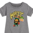 thumbnail image 3 of Teenage Mutant Ninja Turtles: Mutant Mayhem - Michelangelo AKA Mikey - Pizza Rules - Toddler And Youth Girls Fleece Dress, 3 of 5