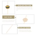 thumbnail image 3 of 100 palillos decorativos para cócteles, palillos creativos de frutas con forma de hamburguesa., 3 of 6