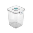thumbnail image 1 of Ounissouiy Cubo de arroz para cocina, almacenamiento de alimentos, tarro sellado transparente, tanque de grano, latas de harina, caja de té para Organizadores de utensilios de cocina Transparente L, 1 of 6