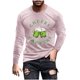 thumbnail image 2 of Blusas y camisas de manga larga y cuello redondo para hombre, camisetas casuales con estampado de moda y cuello redondo, blusas de licra de manga corta para hombre., 2 of 5