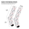 thumbnail image 2 of Lsque Cute Magic Bunny Pattern Sport Compression Socks for Men & Women 15-20 mmHg Knee High Nurse Pregnant Running Medical and Travel Athletic, 2 of 6