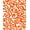 Orange, Pattern 3, variant on Flatwoven High Traffic Area Rug, Contemporary Wave Mosaic with Fluid Interlocking Shapes, Non Slip, Stain Resistant, Washable Area Rugs for Living Room, Bedroom(Red, 4X6)