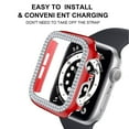 thumbnail image 3 of Worryfree Gadgets Bling Bumper Case for Apple Watch Red/Silver 42mm (C19-RDSL42), 3 of 5