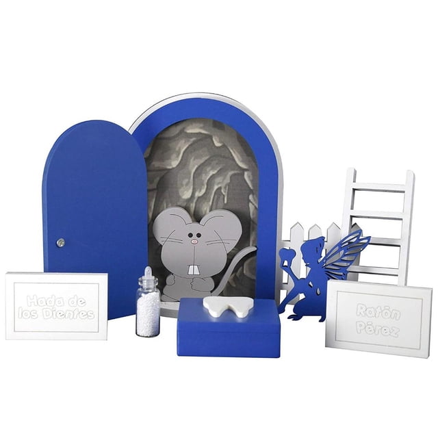 Nandos el Detalle Perfecto Puerta Mágica Que Abre para el Ratón de los Dientes, Azul Rey azul oscuro