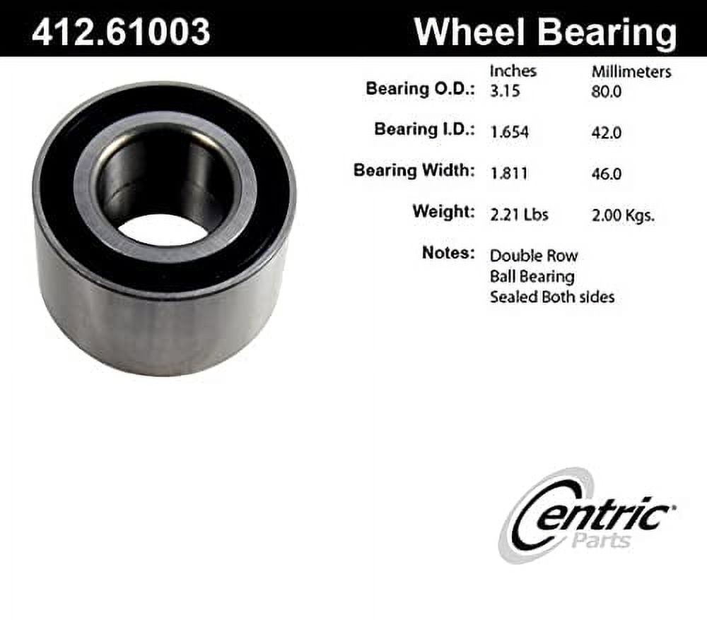 Centric 412.61003 Centric Premium Axle Shaft, Hub & Wheel Bearings Fits select: 2002-2005 FORD THUNDERBIRD, 2000-2006 LINCOLN LS