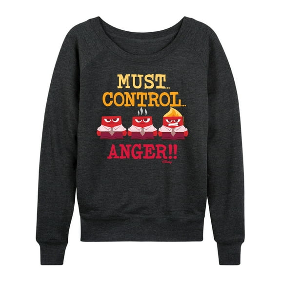 Inside Out - Must Control Anger - Women's Lightweight French Terry Long Sleeve Shirt