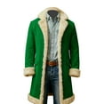 thumbnail image 7 of Winter Jacket Men Christmas Fur Long Cardigan Fuzzy Flannel Warm Winter Coats for Men Jackets Xmas Holiday, 7 of 7