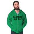 thumbnail image 4 of Pajamas All Day Slacker Lazy Zip Up Hoodie Men's Women's Brisco Brands L, 4 of 6