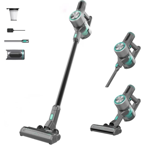 Restored Wyze Cordless Vacuum S with 20Kpa Powerful Suction, Lightweight Stick with HEPA Filter, 300W Powerful Brushless Motor, 40mins Runtime for Home Hard Floor Carpet Pet Hair (Refurbished)