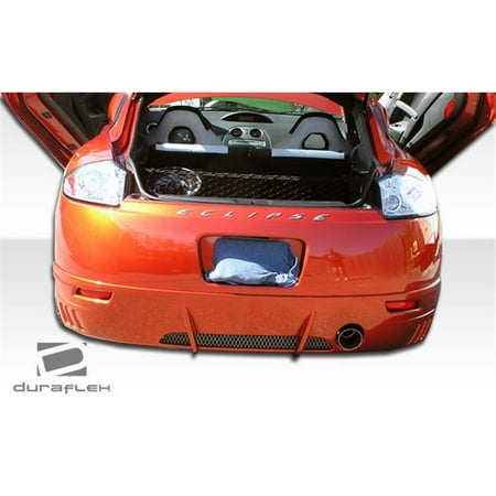 - Duraflex 102274 2006-2008 Mitsubishi Eclipse Racer Rear Lip Under Spoiler Air Dam