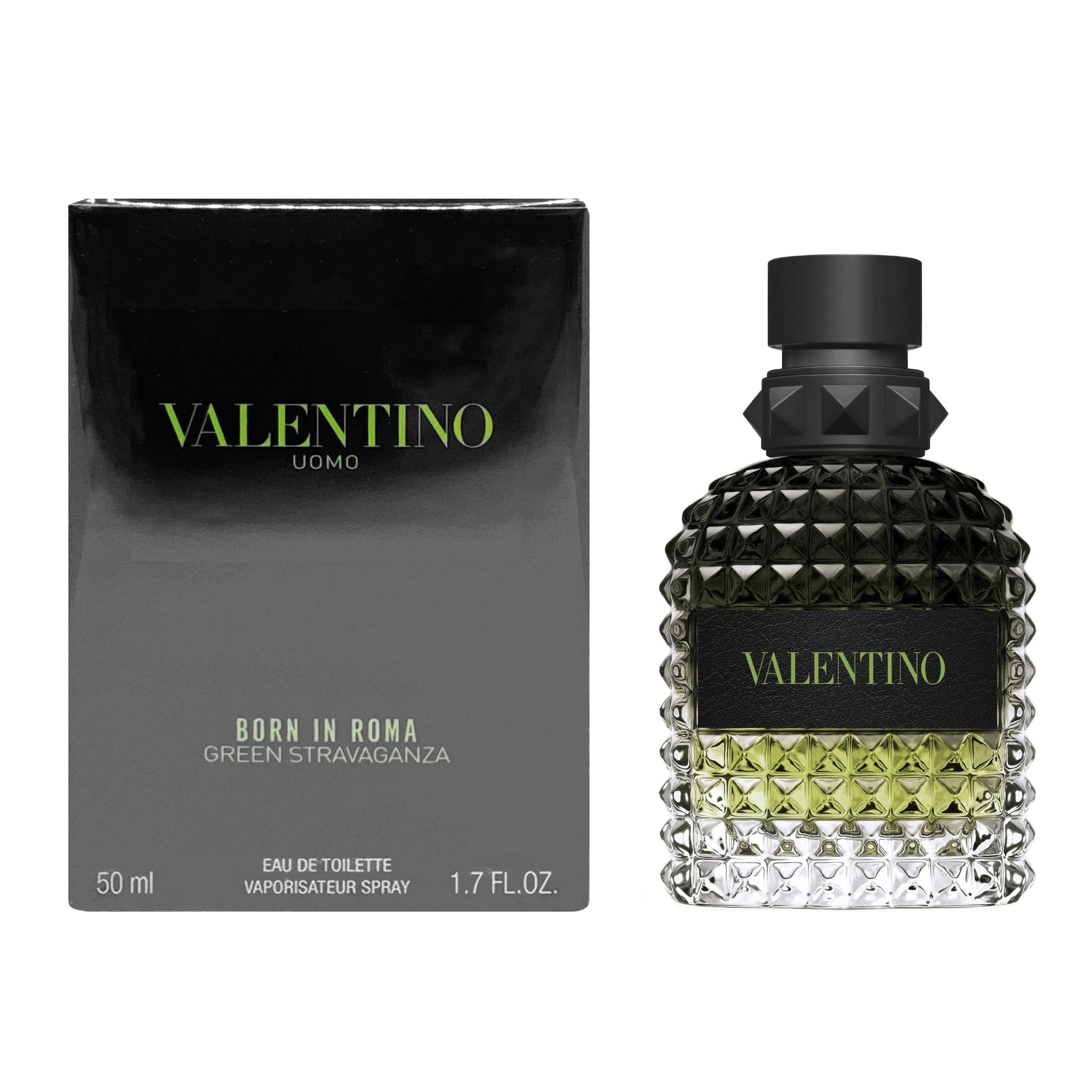 Valentino Men's Born in Roma Green Stravaganza Eua De Toilette Spray 1.7 oz