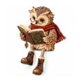 thumbnail image 3 of Cute Reading Owl Figurines Fall Shelf Decor, Resin Wise Owl Bookshelf Decor Gifts, Fall Shelf Decorations with Glasses and Dangling Legs, 3 of 7