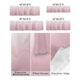 thumbnail image 3 of Kitchen Cafe Valance Curtain for Small Windows,Modern Pink and White Gradient Rod Pocket Short Valances Minimalist Color Ombre Art Window Treatment Panel for Living Room/Bedroom/Bathroom,42x12in, 3 of 9