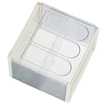 thumbnail image 4 of Organizador de almacenamiento de tazas de escritorio de plástico transparente para agua, café, tazas, gabinete, caja, blanco lechoso, 4 of 12